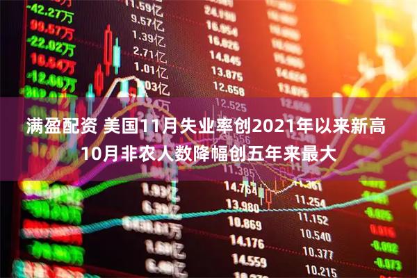 满盈配资 美国11月失业率创2021年以来新高 10月非农人数降幅创五年来最大