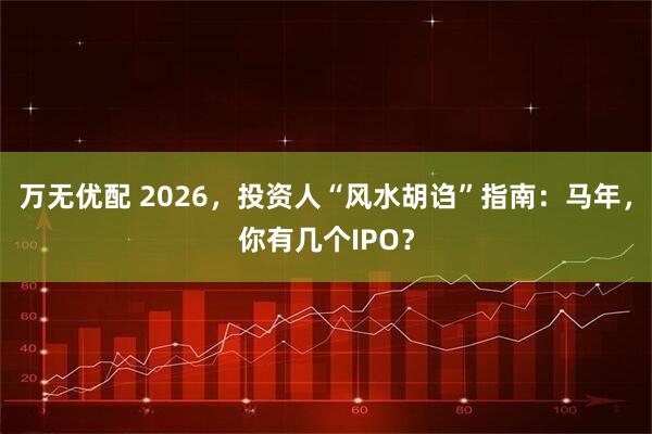 万无优配 2026，投资人“风水胡诌”指南：马年，你有几个IPO？